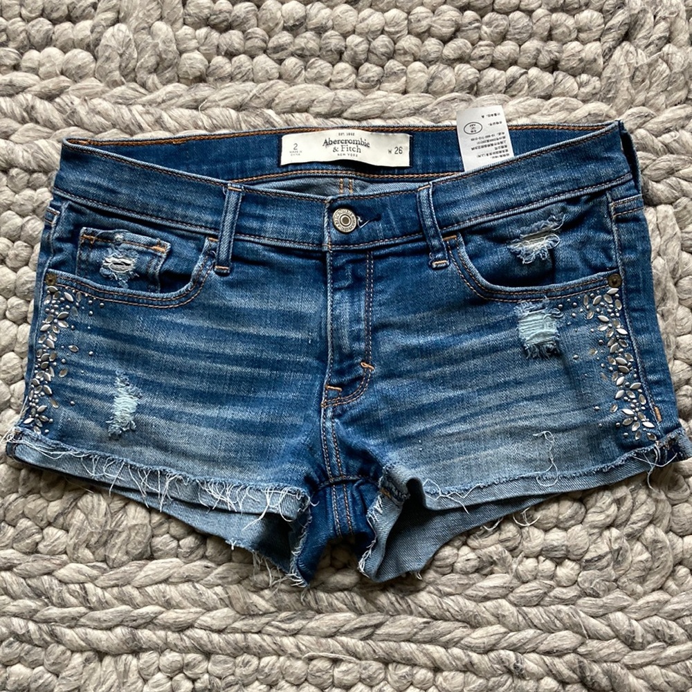 Abercrombie & Fitch Blue Jean Shorts EUC